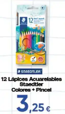 Hiper FROIZ 12 lapices acuarelables Staedtler color + pencils oferta