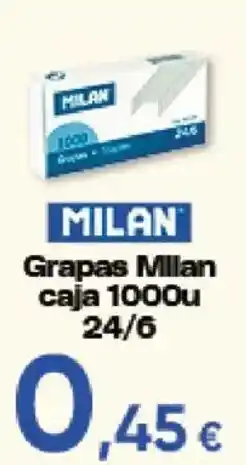 Hiper FROIZ Milan grapas caja 1000u 24/6 oferta