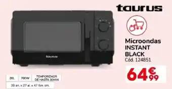 Taurus microondas instant black