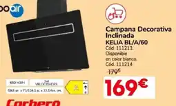 Conforama Boair Campana Decorativa Inclinada KELIA BL/A/60 oferta