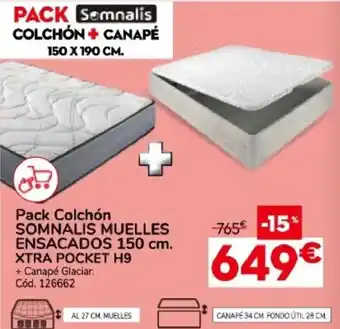 Somnalís colchón + canapé