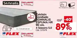 Conforama Somnalis colchón enrollado espuma hr 90 cm oferta