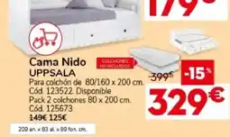 Conforama Uppsala cama nido oferta