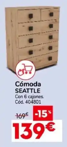 Conforama Seattle cómoda oferta