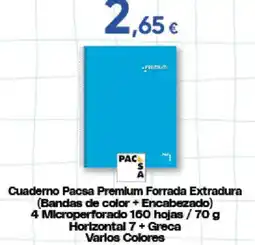 Hiper FROIZ Pacsa cuaderno premium forrada extradura oferta