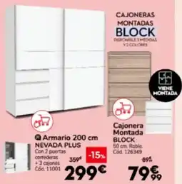 Conforama Cajonera Montada BLOCK oferta
