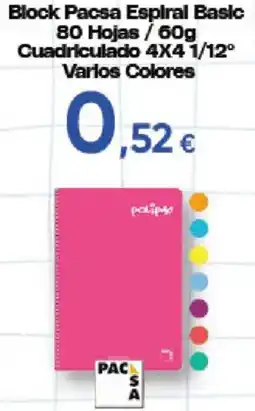 Hiper FROIZ Pacsa block espiral basic oferta