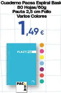 Hiper FROIZ Pacsa cuaderno espiral basico oferta