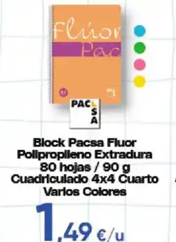 Hiper FROIZ Pacsas Block Fluor Cuadriculado 4x4 Cuarto Varios Colores oferta