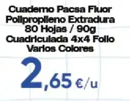Hiper FROIZ Cuaderno Pacsa Fluor oferta