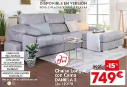 Conforama Daniela 2 chaise longue con cama oferta