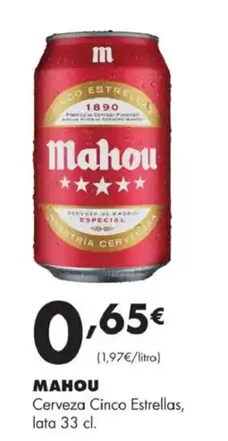 Supermercados Lupa Mahou Cerveza Cinco Estrellas oferta