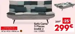 Conforama Marie 2 Sofa Cama 3 Plazas oferta
