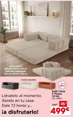 Conforama Sofá Cama 3 Plazas TETRIS oferta