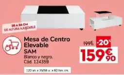Conforama Sam mesa de centro elevable oferta