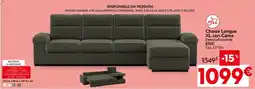 Conforama Eric chaise longue xl con cama derecha/izquierda oferta