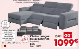 Conforama Lexi Chaise Longue Relax Eléctrico oferta