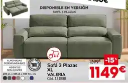 Conforama Valeria Sofá 3 Plazas XL oferta