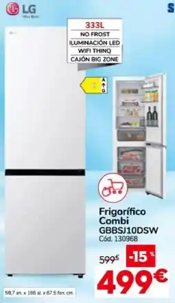 Conforama LG Frigorífico Combi GBBSJ10DSW oferta