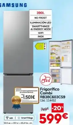 Conforama Samsung frigorifico combi RB38C603CS9 oferta