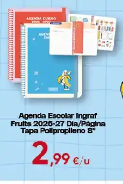 Hiper FROIZ Ingraf agenda escolar fruits 2026-27 oferta