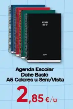 Hiper FROIZ Dohe Basic Agenda Escolar A5 colores u sem/vista oferta