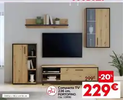 Conforama Portopino compacto tv 236 cm oferta