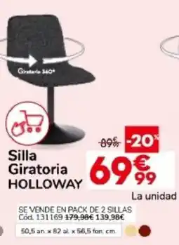 Conforama Holloway silla giratoria oferta