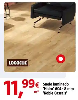 Bauhaus Logoclic Suelo laminado 'Hidro' AC4 · 8 mm 'Roble Cascais' oferta