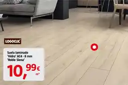 Bauhaus Logoclic suelo laminado 'Hidro' AC4 · 8 mm 'Roble Siena' oferta