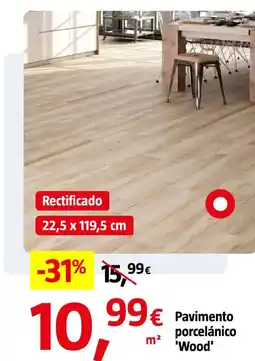 Bauhaus Pavimento porcelánico Wood oferta