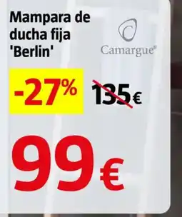 Bauhaus Camargue mampara de ducha fija 'Berlin' oferta
