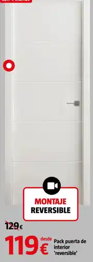 Bauhaus Pack puerta de interior 'reversible' oferta