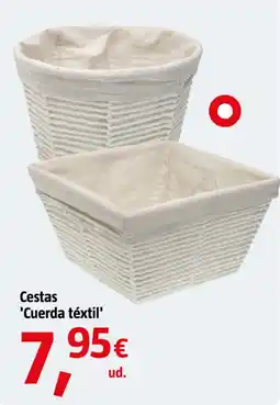 Bauhaus Cestas 'Cuerda textil' oferta