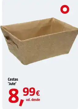Bauhaus Cestas 'Jute' oferta