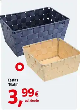 Bauhaus Cestas 'Téxtil' oferta