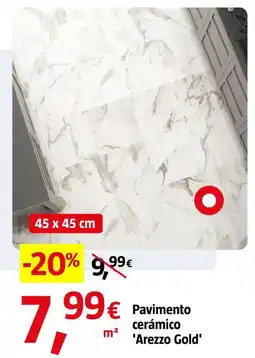 Bauhaus Pavimento cerámico 'Arezzo Gold' oferta