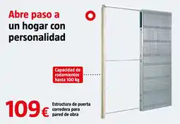 Bauhaus Estructura de puerta corredera para pared de obra oferta