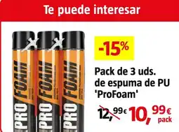 Bauhaus ProFoam espuma de PU oferta