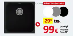 Bauhaus poalgi fregadero 'sena 40' oferta