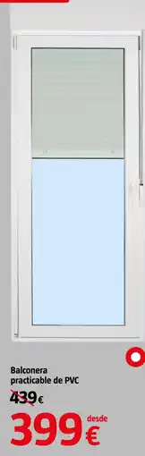 Bauhaus Balconera practicable de PVC oferta