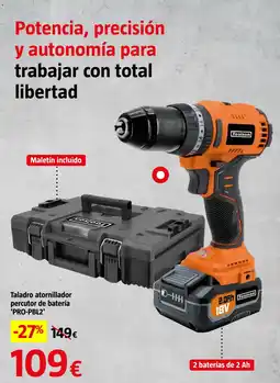Bauhaus Toolson taladro atornillador percutor de batería 'PRO-PBL2' oferta
