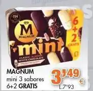 Congelados Copos Magnum - mini 3 sabores oferta