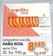 Congelados Copos Oro - langostino cocido oferta