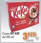 Congelados Copos Nestlé - conos kit kat oferta