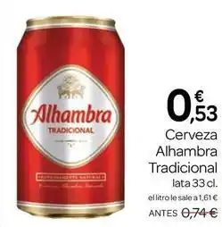 Supermercados El Jamón Alhambra - cerveza tradicional oferta