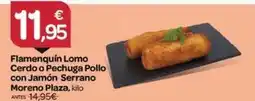 Supermercados El Jamón Moreno plaza - flamenquín lomo cerdo o pechuga pollo con jamón serrano oferta