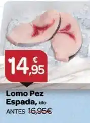 Supermercados El Jamón Lomo pez espada oferta