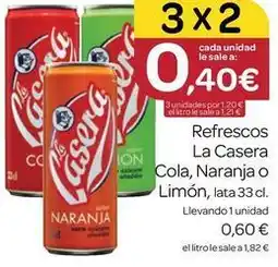 Supermercados El Jamón La casera - refrescos oferta