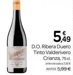 Supermercados El Jamón Ribera - d.o. duero tinto oferta